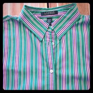Vintage Ralph Lauren candy stripe shirt.